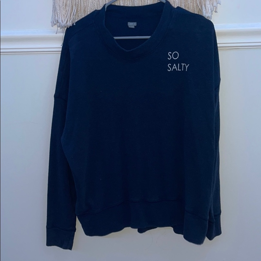 Navy blue crew neck